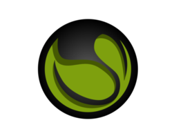 icono de logotipo de hoja verde ecológico png