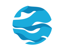icono de logotipo de círculo de cinta azul png