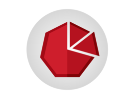 Red pentagon logo icon png