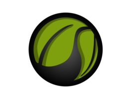 ícone de logotipo de folha verde eco png