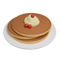 Pancake 3D Illustration png