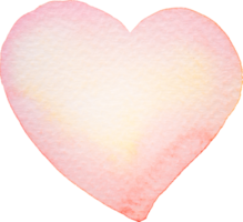 hart vorm waterverf borstel verf voor liefde bruiloft of valentijnsdag dag png