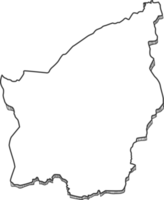 Hand Drawn of San Marino 3D Map png