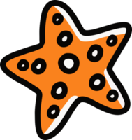 starfish illustration for summer holiday theme design png