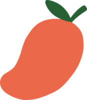 mango fruit illustration in cute and simple for design element png