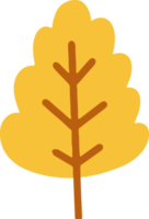 linda ilustración de árbol. diseño plano de árbol simple png