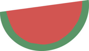 watermelon fruit illustration in cute and simple for design element png