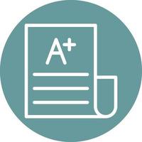 Exam Result Icon Style vector