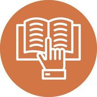 Reading Icon Style vector