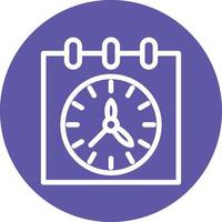 estilo de icono de horario vector
