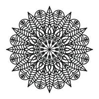 Black mandala, luxury ornamental mandala design background,mandala design,Mandala pattern Coloring book Art wallpaper design, tile pattern, greeting card,Black and White mandala vector