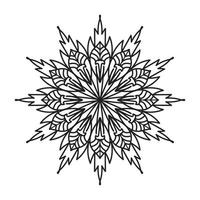 mandala negro, fondo de diseño de mandala ornamental de lujo, diseño de mandala, diseño de papel tapiz de arte de libro de colores de patrón de mandala, patrón de mosaico, tarjeta de saludo, mandala en blanco y negro vector