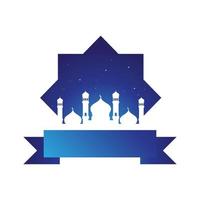 Mosque Background vector Illustration