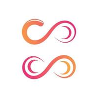 infinity logo template vector