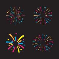 Firework vector icon illustration