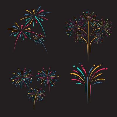 Firework vector icon illustration