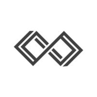 infinity logo template vector