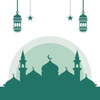 Ilustración de vector de fondo de mezquita