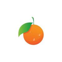 Ilustración de icono de vector de diseño de logotipo naranja