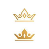 icono de vector de plantilla de logotipo de corona