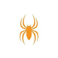 Diseño de ilustración de vector de diseño de icono de araña