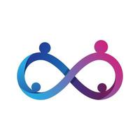 infinity community logo template vector