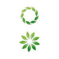 Green Tree leaf ecology nature element vector