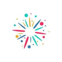 Firework vector icon illustration