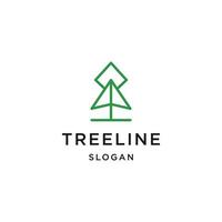 plantilla de diseño de vector de logotipo de pino de árbol