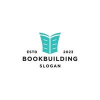 building book logo design vector template