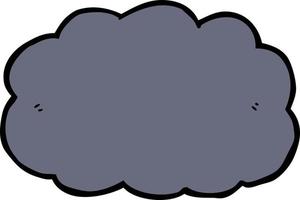 doodle cartoon cloud vector