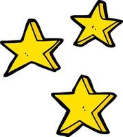 doodle cartoon stars vector