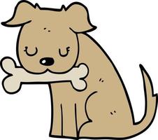 doodle character cartoon dog vector