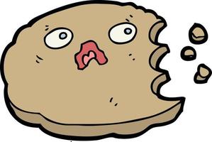 doodle character cartoon cookie vector