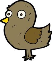 doodle character cartoon bird vector