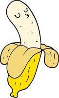 doodle character cartoon banana vector