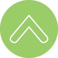Up Chevron Icon Style vector
