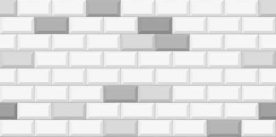 Subway tile seamless pattern.Wall with brick texture. Vector geometric background design