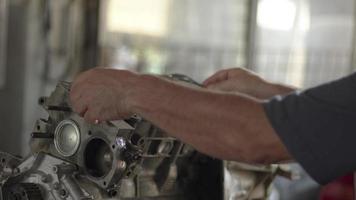 Repairing Faulty Car Engine Parts in the Repair Shop