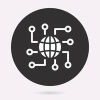 Artificial intelligence - vector icon. Illustration isolated. Simple pictogram.