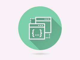 Website icon for graphic and web design. vector