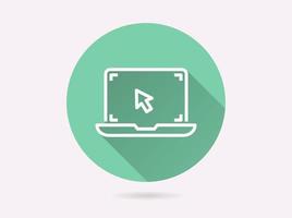 Website icon for graphic and web design. vector