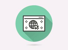 Website icon for graphic and web design. vector