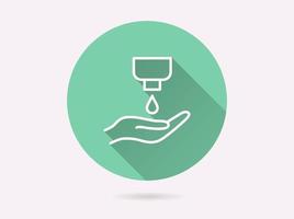 Antiseptic icon for graphic and web design. vector