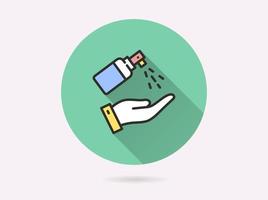 Antiseptic icon for graphic and web design. vector