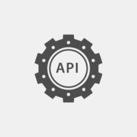 API icon. Vector illustration for graphic and web design.