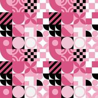 Seamless Bauhaus Abstract vector background.