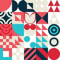 Seamless Bauhaus Abstract vector background.