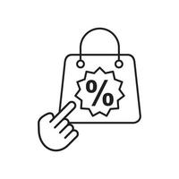 Discount offer tag icon. Shopping coupon symbol. Vector shopping label. price tag icon vector template