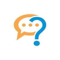 question and answer vector icon. idea icon